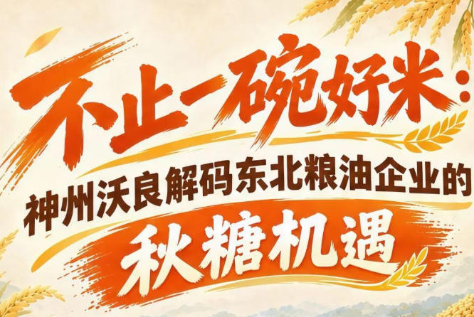 金陵秋糖赋能实业发展 神州沃良挖掘东北粮油商业新机遇